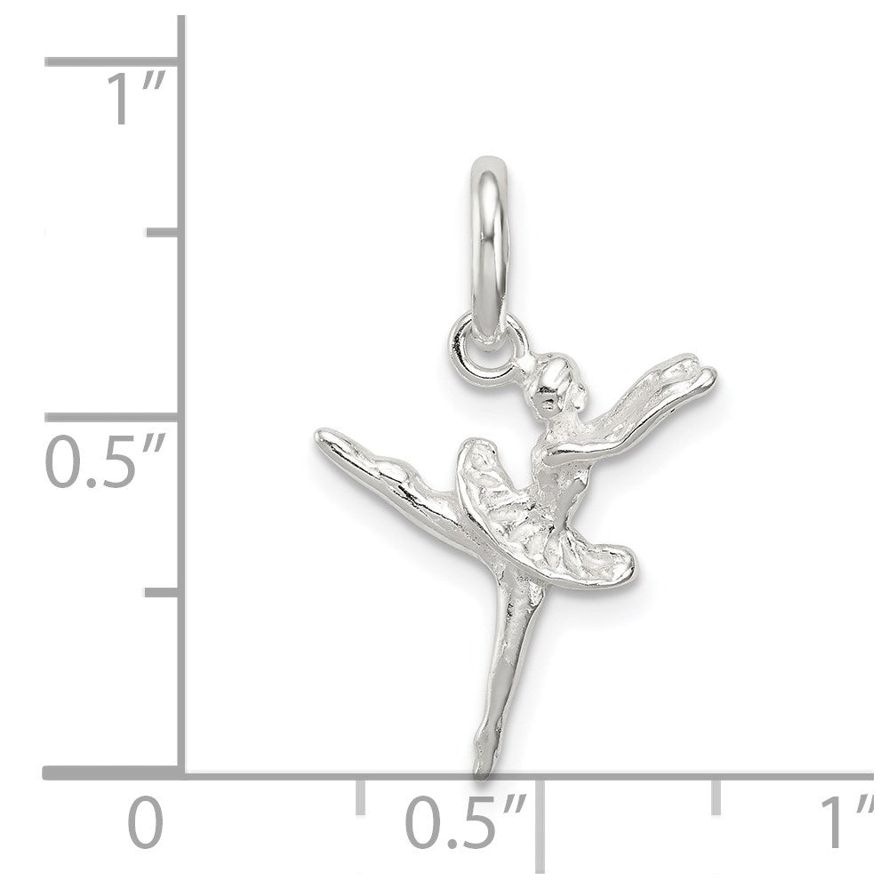 Sterling Silver Ballerina Charm QC295