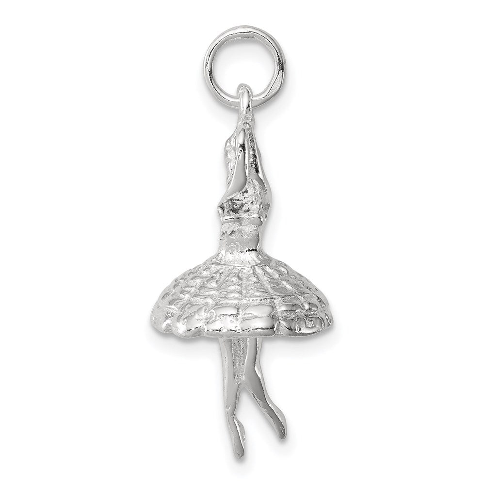 Sterling Silver Ballerina Charm QC296