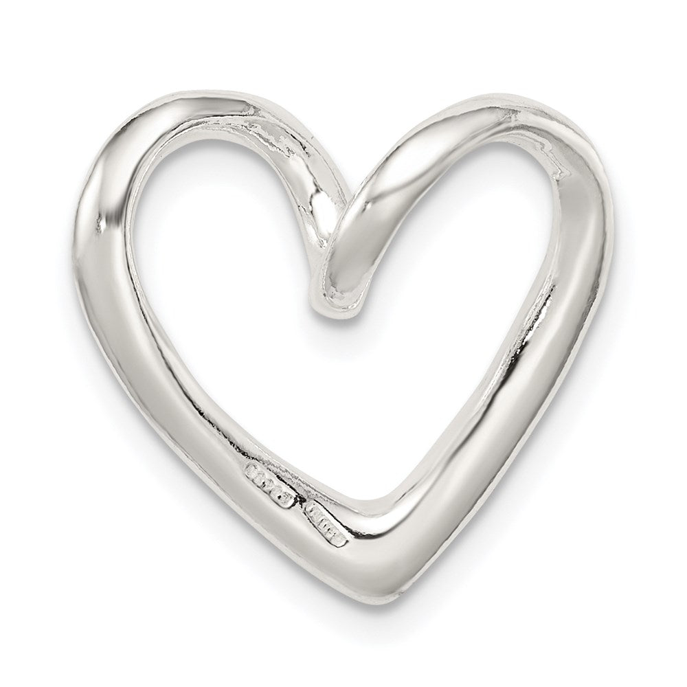Sterling Silver Heart Slide QC3062