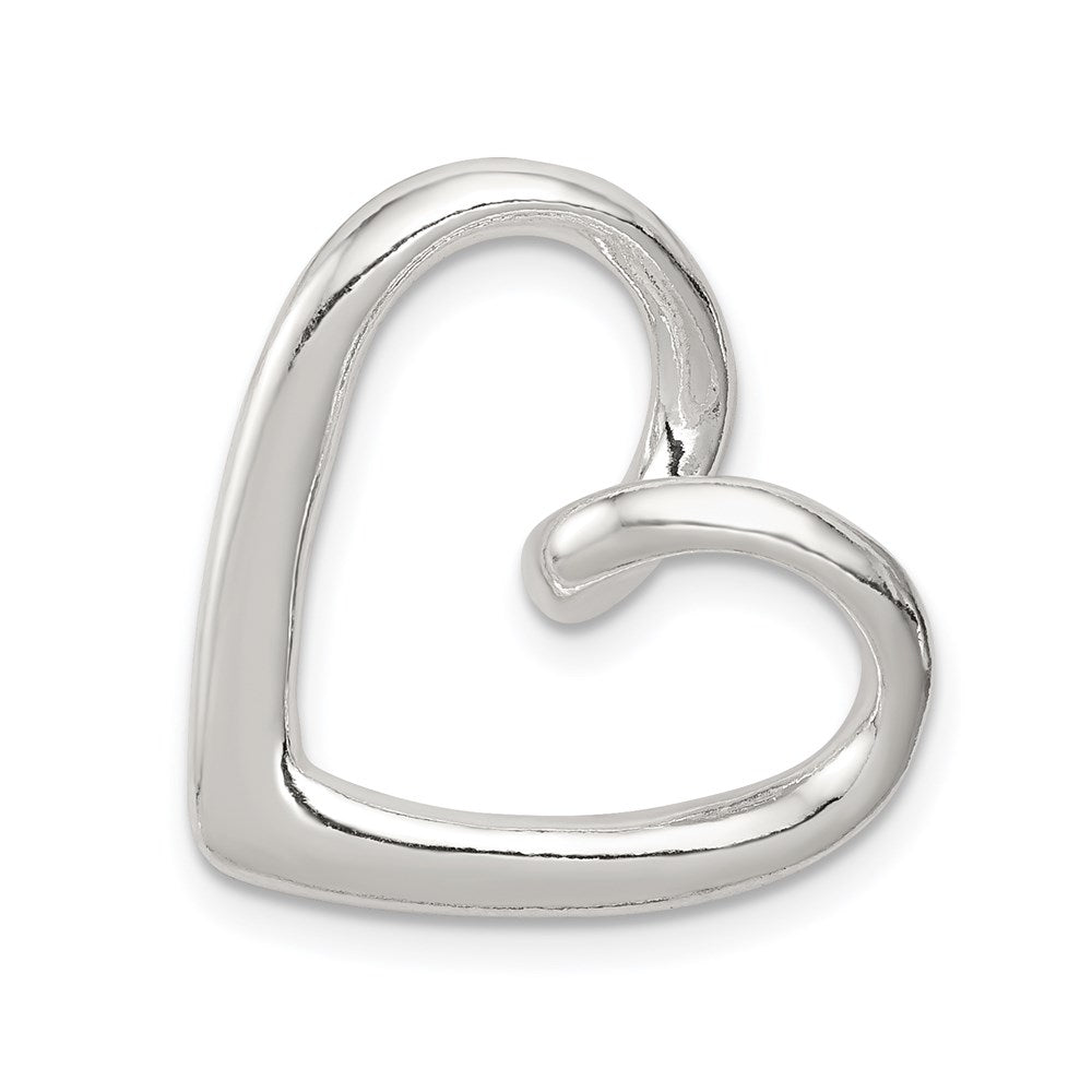 Sterling Silver Heart Slide QC3062