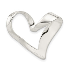 Sterling Silver Heart Slide QC3063