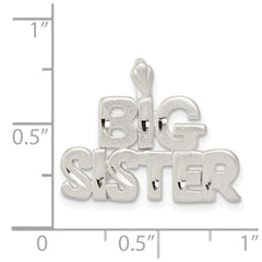 Sterling Silver Big Sister Charm QC3078