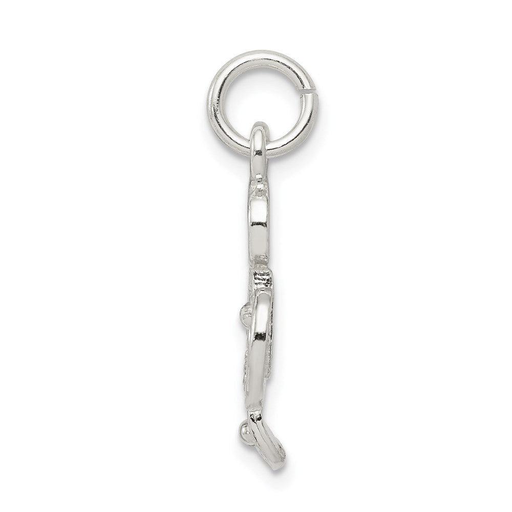 Sterling Silver Treble Clef Charm QC3083