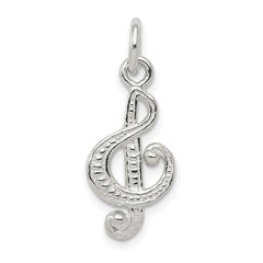 Sterling Silver Treble Clef Charm QC3083