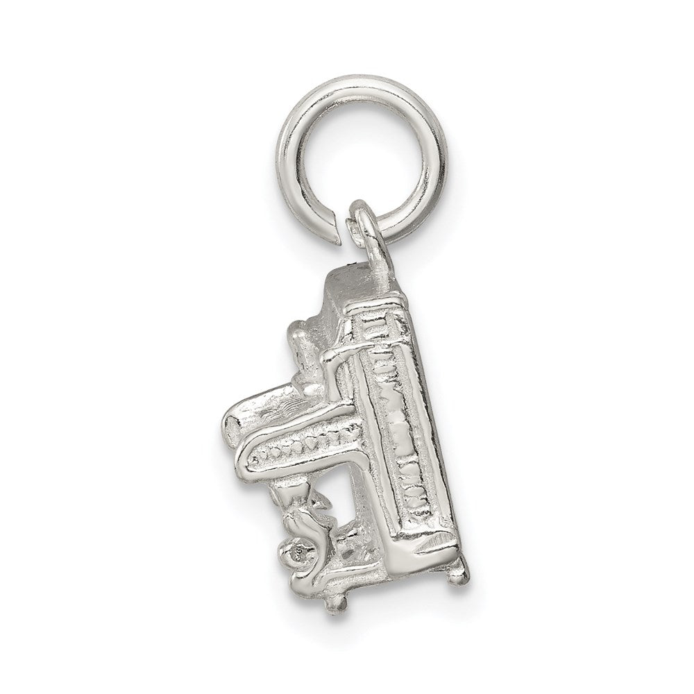 Sterling Silver Piano Charm QC3086