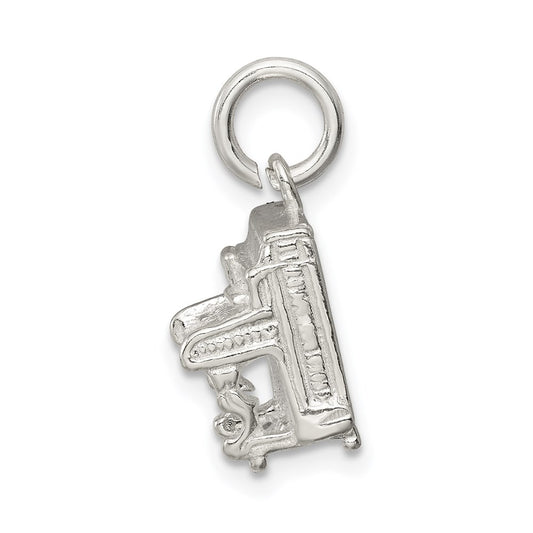 Sterling Silver Piano Charm QC3086