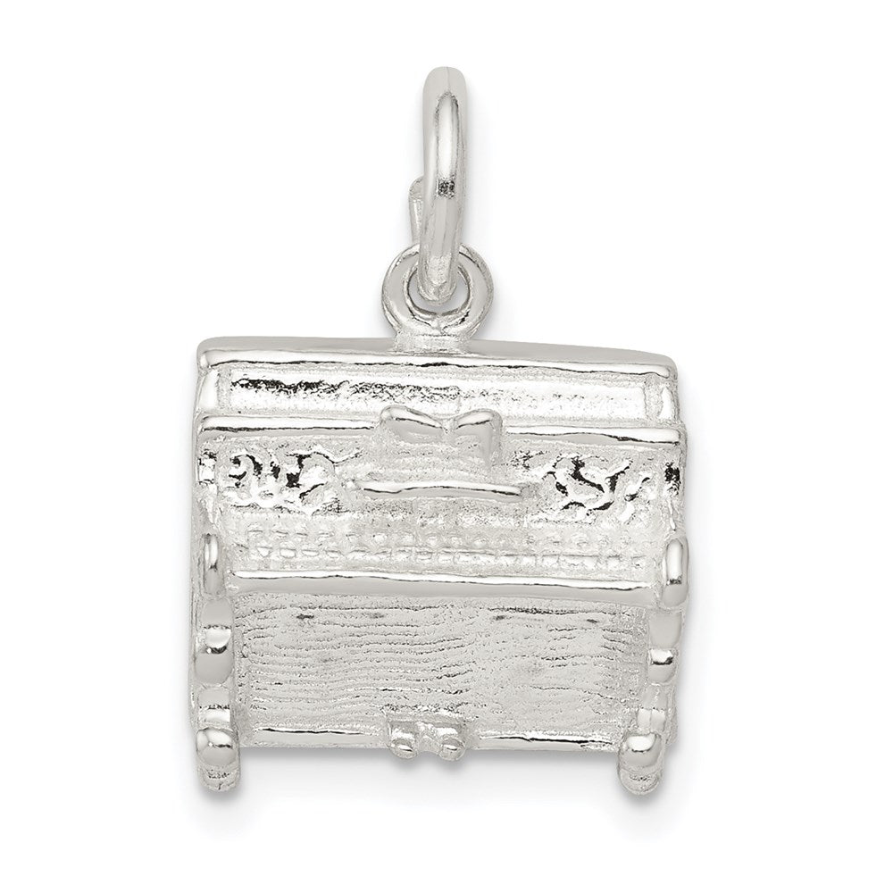 Sterling Silver Piano Charm QC3086