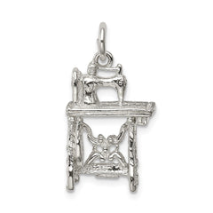 Sterling Silver Sewing Machine Charm QC3095