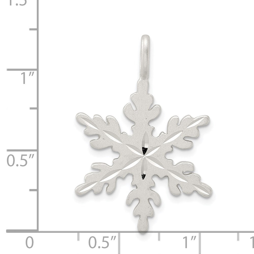 Sterling Silver Snowflake Charm QC3109