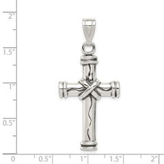 Sterling Silver Antique Cross Pendant QC3253