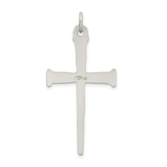Sterling Silver Antiqued Nail Cross Pendant QC3266