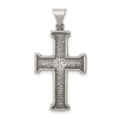Sterling Silver Antiqued Cross Pendant QC3271