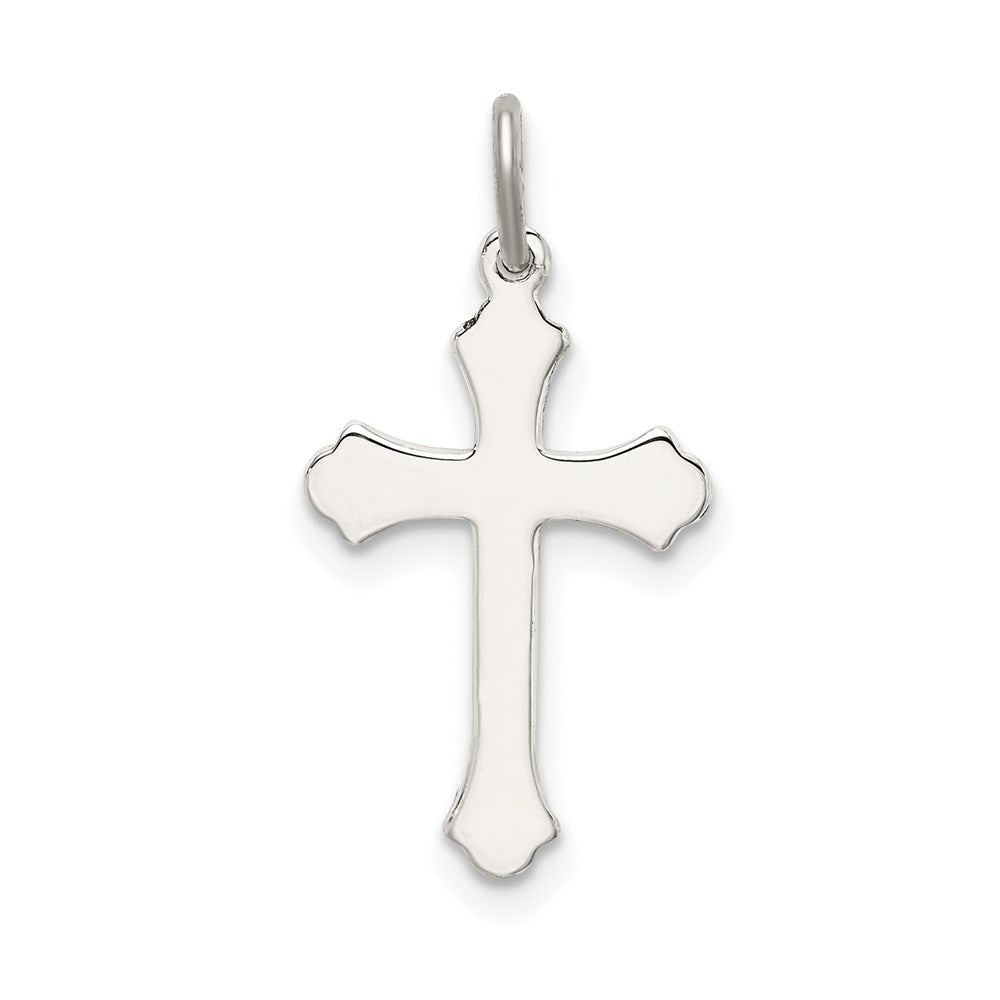 Sterling Silver Antiqued Cross Charm QC3357