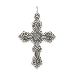 Sterling Silver Antiqued Cross Pendant QC3359