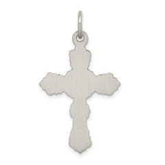 Sterling Silver Antiqued Cross Pendant QC3360