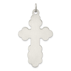 Sterling Silver Antiqued Eastern Orthodox Cross Charm QC3370