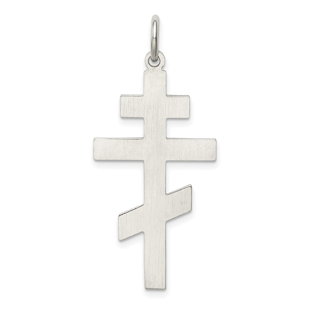 Sterling Silver Eastern Orthodox Cross Pendant QC3374
