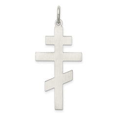 Sterling Silver Eastern Orthodox Cross Pendant QC3374