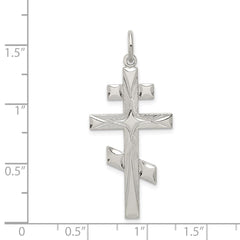 Sterling Silver Eastern Orthodox Cross Pendant QC3374
