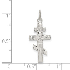 Sterling Silver Eastern Orthodox Cross Charm QC3376