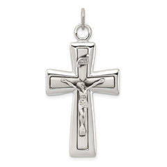 Sterling Silver INRI Crucifix Pendant QC3383