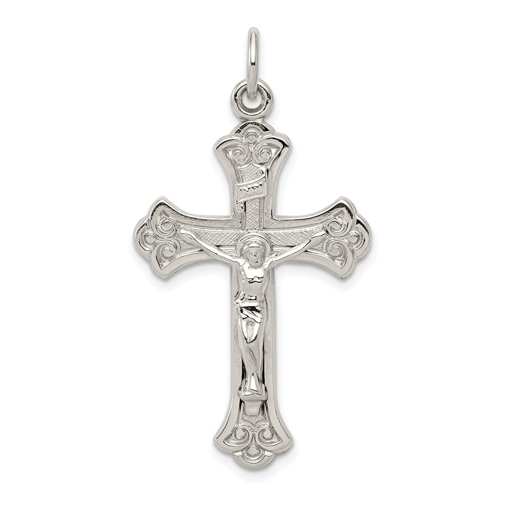 Sterling Silver INRI Crucifix Pendant QC3420