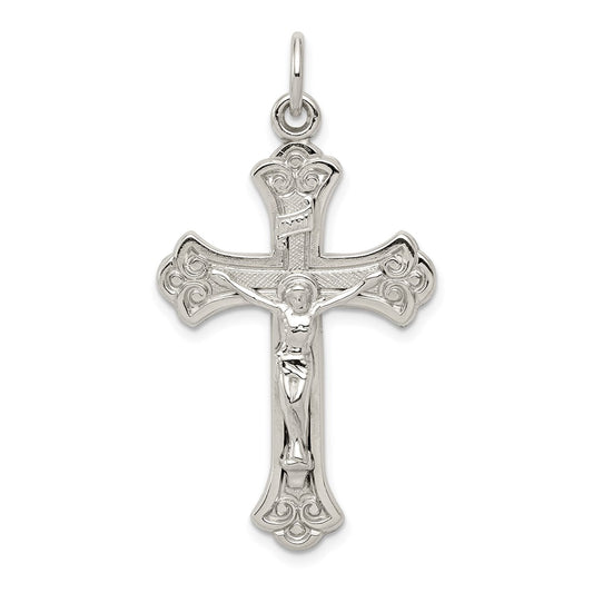 Sterling Silver INRI Crucifix Pendant QC3420