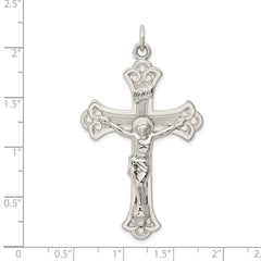 Sterling Silver INRI Crucifix Pendant QC3421