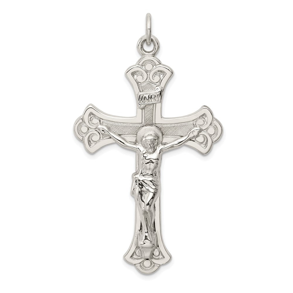 Sterling Silver INRI Crucifix Pendant QC3421