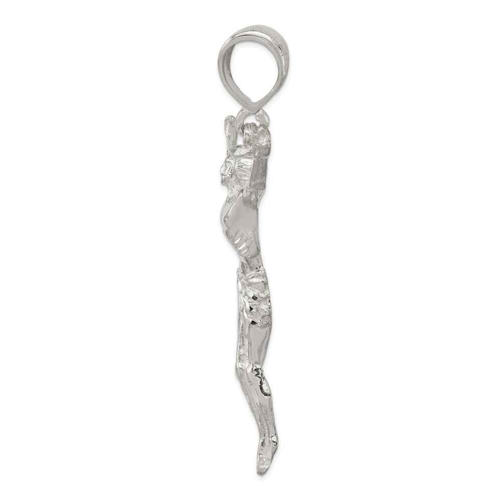 Sterling Silver Corpus (Crucified Christ) Pendant QC3432