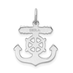 Sterling Silver Rhodium-plated Mariner Cross Pendant QC3435