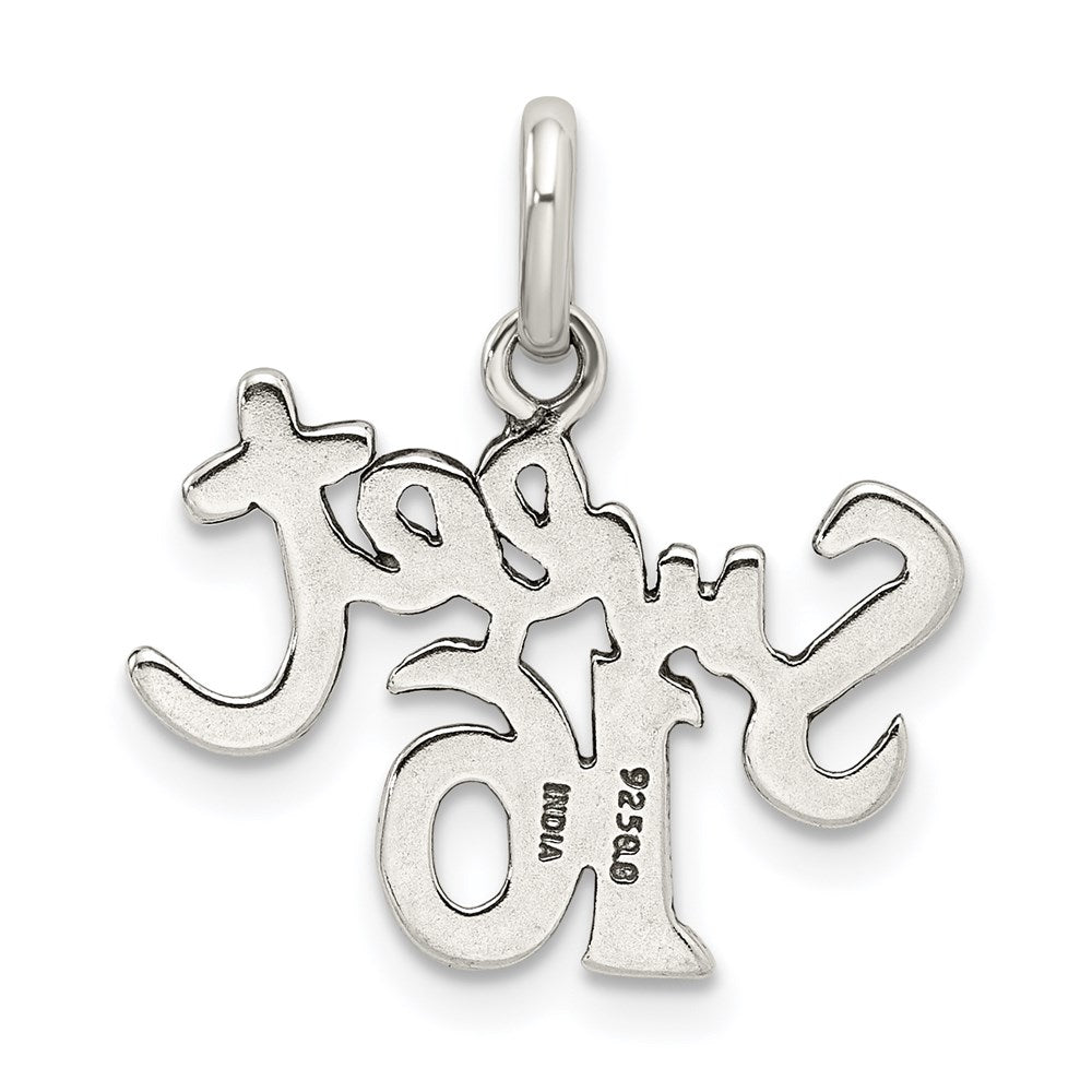 Sterling Silver Sweet 16 Charm QC344