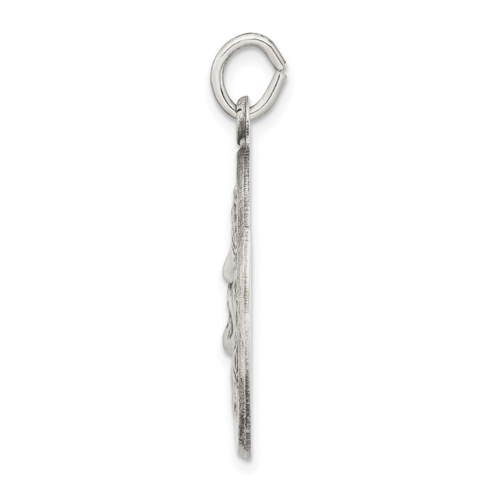 Sterling Silver Antiqued Ecce Homo Medal QC3443