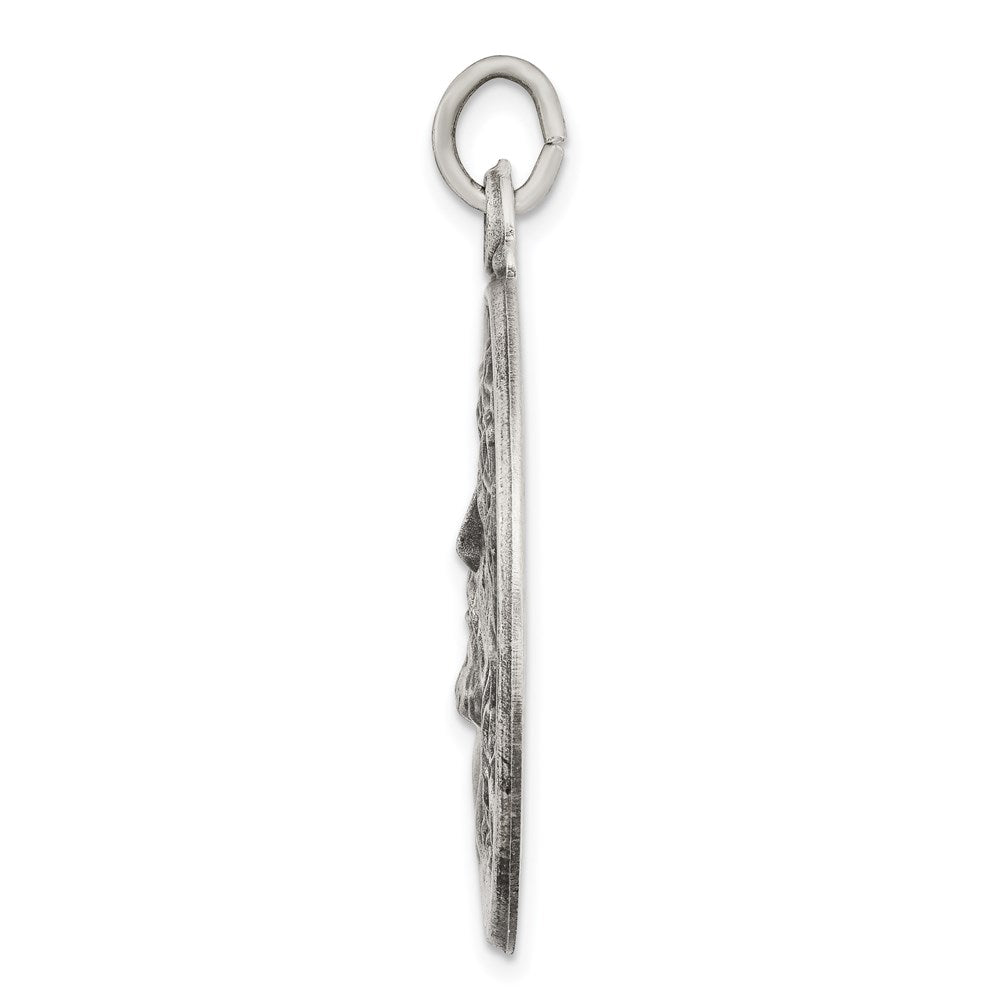 Sterling Silver Antiqued Ecce Homo Medal QC3444