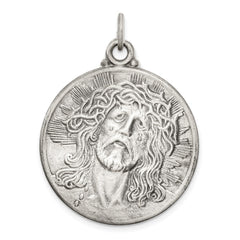 Sterling Silver Antiqued Ecce Homo Medal QC3444