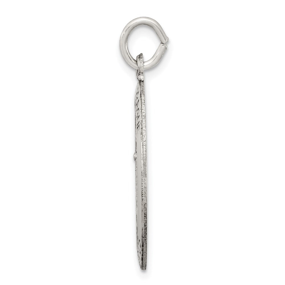 Sterling Silver Antiqued Infant of Prague Medal QC3450