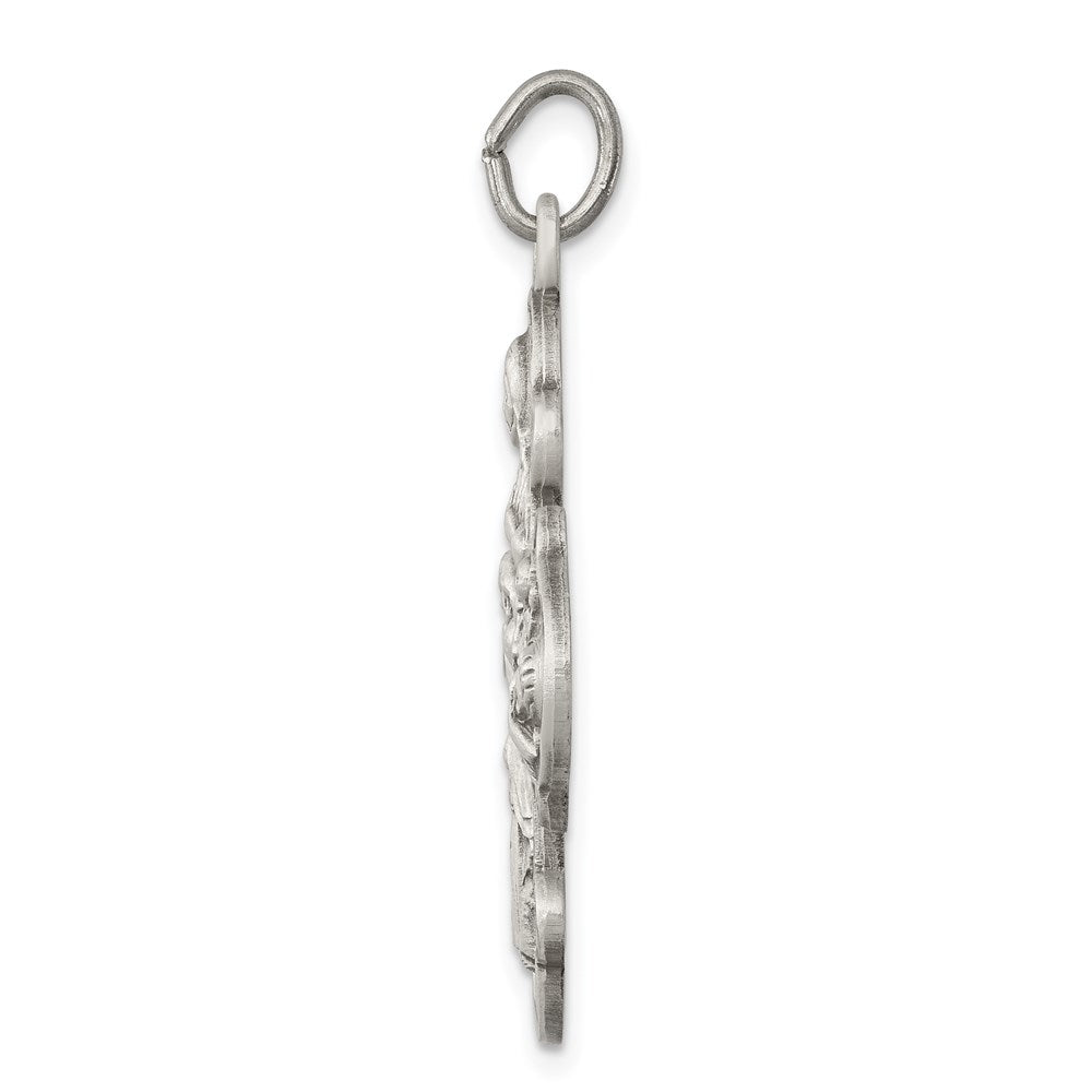 Sterling Silver Antiqued 4-way Medal QC3469