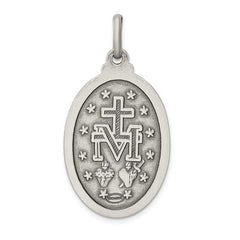 Sterling Silver Antiqued Miraculous Medal QC3485