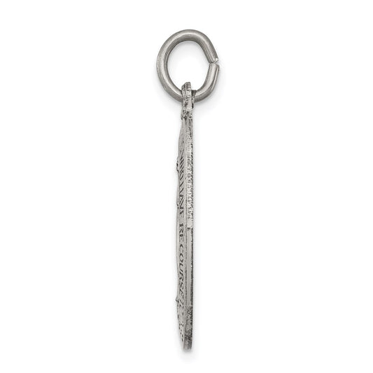 Sterling Silver Antiqued Miraculous Medal QC3490