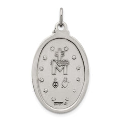 Sterling Silver Antiqued Miraculous Medal QC3495