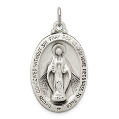 Sterling Silver Antiqued Miraculous Medal QC3495