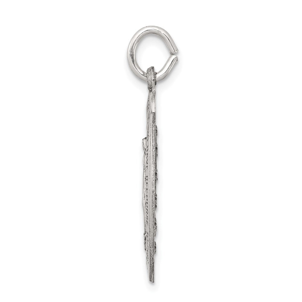 Sterling Silver Antiqued Miraculous Medal QC3497