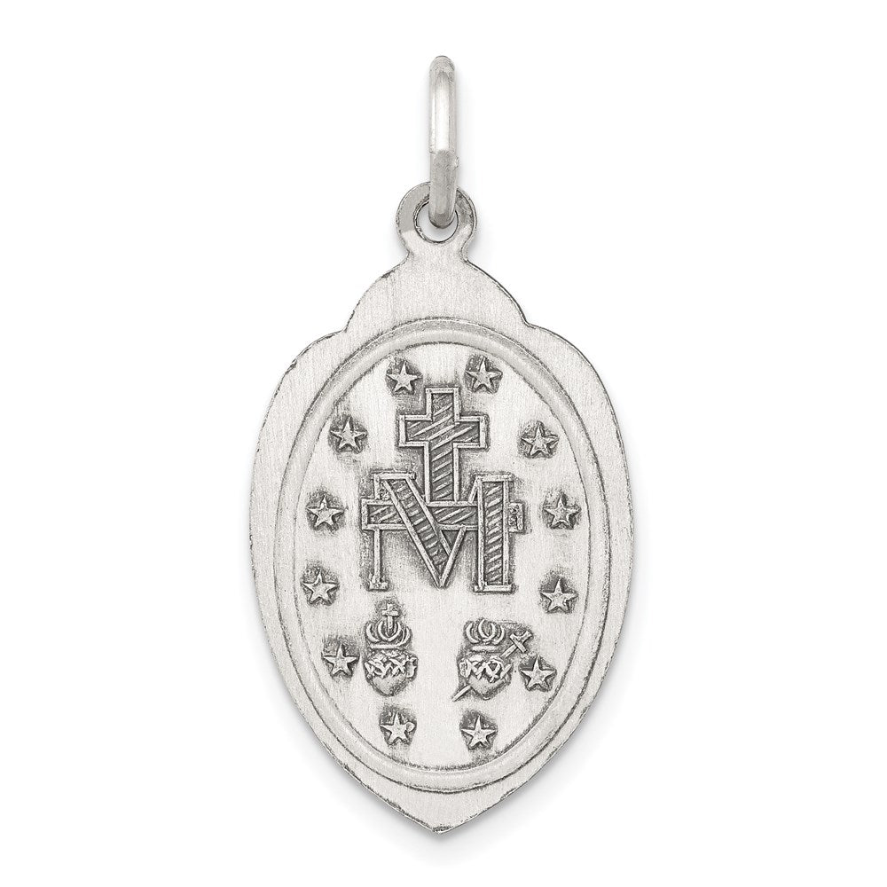 Sterling Silver Antiqued Miraculous Medal QC3497