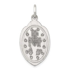 Sterling Silver Antiqued Miraculous Medal QC3497