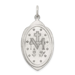 Sterling Silver Antiqued Miraculous Medal QC3498
