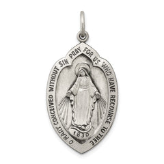 Sterling Silver Antiqued Miraculous Medal QC3498