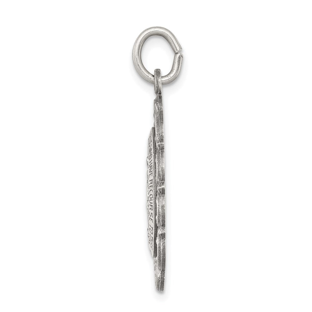 Sterling Silver Antiqued Miraculous Medal QC3499