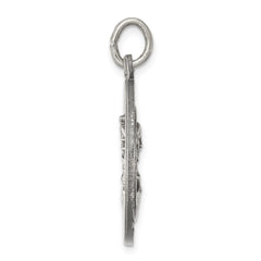 Sterling Silver Antiqued Queen of the Holy Scapular Medal QC3511