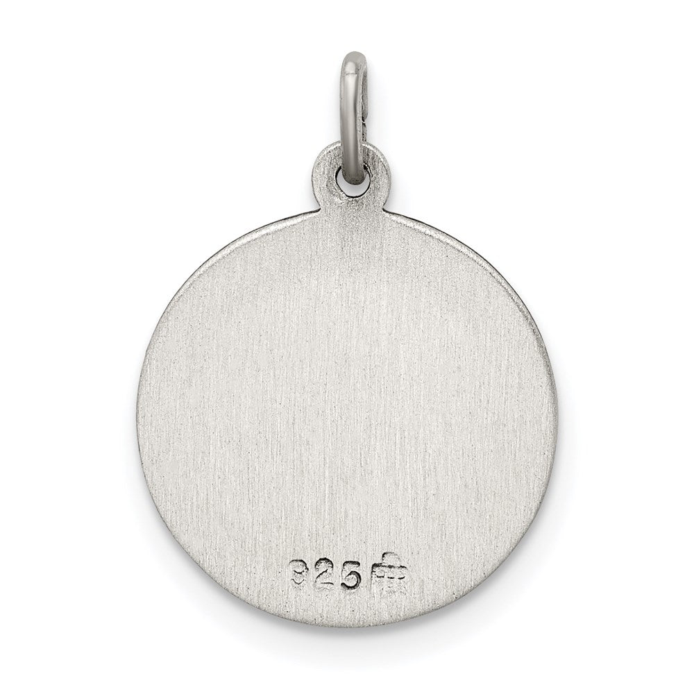 Sterling Silver Antiqued Our Lady of Perpetual Help Medal QC3513