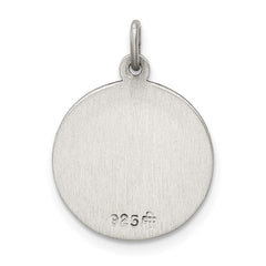 Sterling Silver Antiqued Our Lady of Perpetual Help Medal QC3513